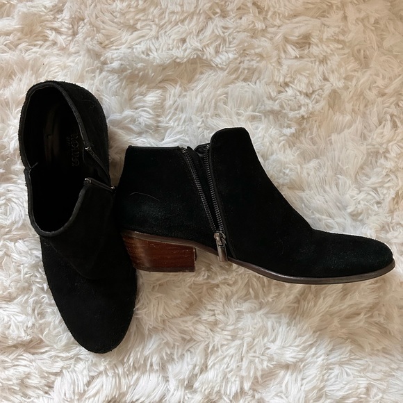 Black Suede Bootie - Picture 1 of 5